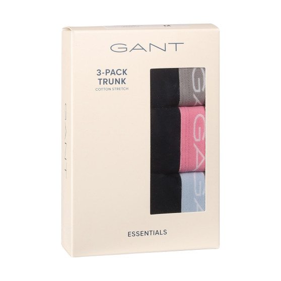 3PACK ανδρικό σορτς μποξεράκι Gant μαύρο (902423003-649)