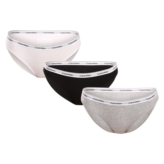 3PACK γυναικείο εσώρουχο Calvin Klein πολύχρωμο (QD5207E-NPA)