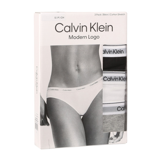 3PACK γυναικείο εσώρουχο Calvin Klein πολύχρωμο (QD5207E-MPI)