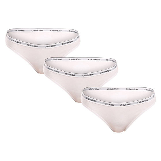 3PACK Calvin Klein γυναικείο εσώρουχο λευκό (QD5207E-100)