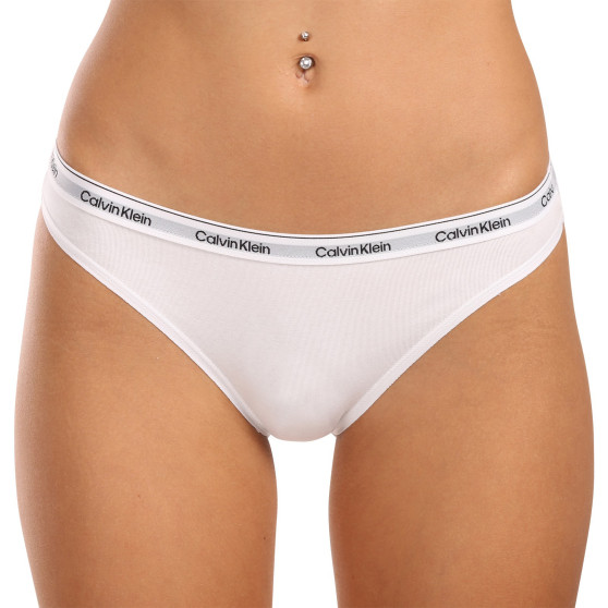 3PACK Calvin Klein γυναικείο εσώρουχο λευκό (QD5207E-100)