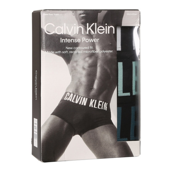 3PACK ανδρικό σορτς μποξεράκι Calvin Klein μαύρο (NB3611A-Q1L)