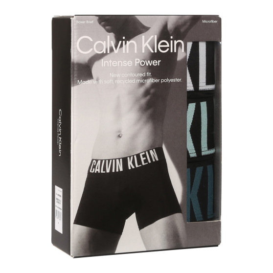 3PACK ανδρικό σορτς μποξεράκι Calvin Klein μαύρο (NB3612A-Q1L)