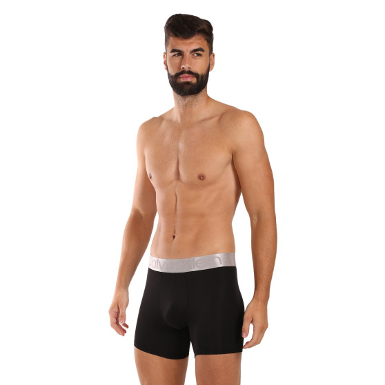 3PACK ανδρικό σορτς μποξεράκι Calvin Klein μαύρο (NB3075A-QTE)