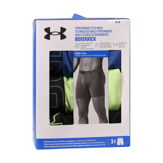 3PACK ανδρικό σορτς μποξεράκι Under Armour πολύχρωμο (1383884 432)