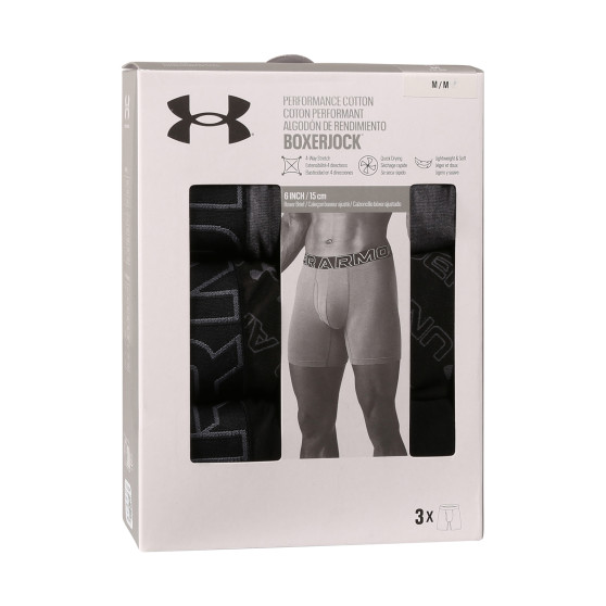 3PACK ανδρικό σορτς μποξεράκι Under Armour πολύχρωμο (1383890 001)