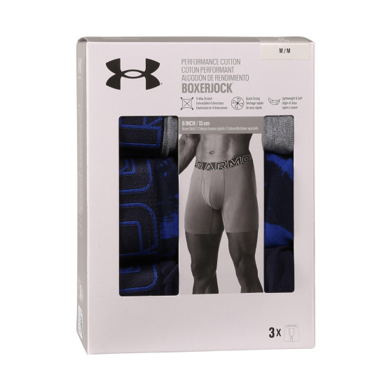 3PACK ανδρικό σορτς μποξεράκι Under Armour πολύχρωμο (1383890 400)