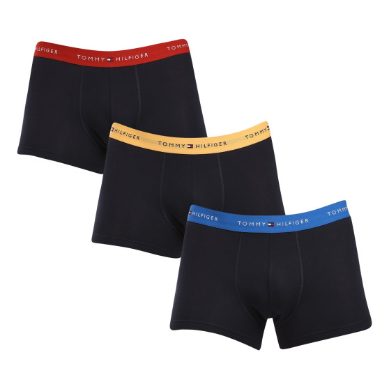 3PACK ανδρικό σορτς μποξεράκι Tommy Hilfiger σκούρο μπλε (UM0UM02763 0WR)