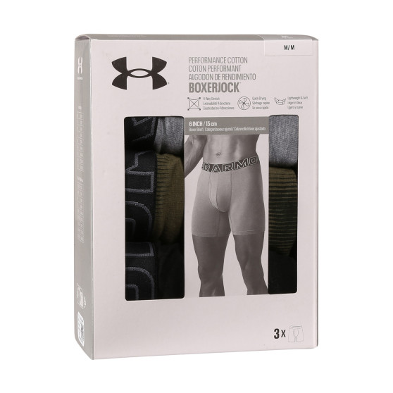 3PACK ανδρικό σορτς μποξεράκι Under Armour πολύχρωμο (1383890 390)