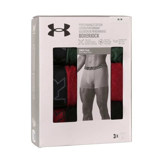 3PACK ανδρικό σορτς μποξεράκι Under Armour πολύχρωμο (1383891 302)