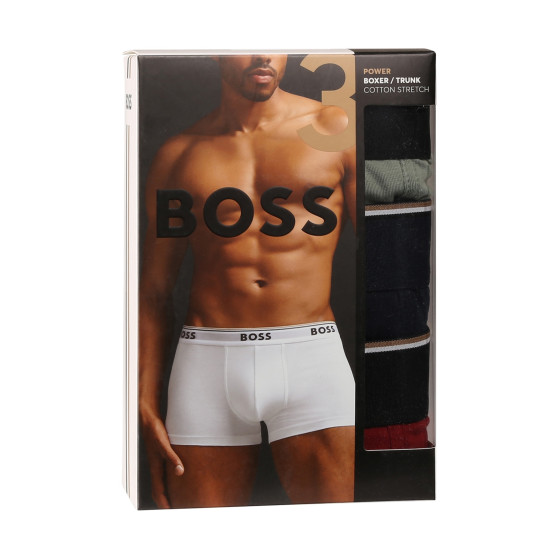 3PACK ανδρικό σορτς μποξεράκι BOSS πολύχρωμο (50517827 967)