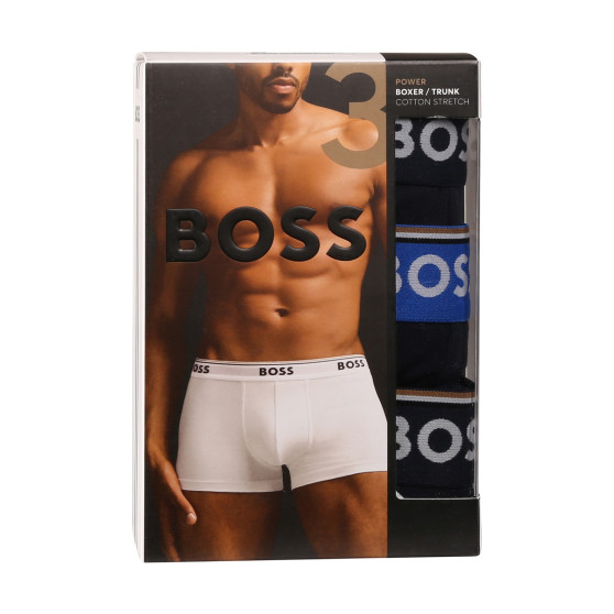 3PACK ανδρικό σορτς μποξεράκι BOSS πολύχρωμο (50517829 961)