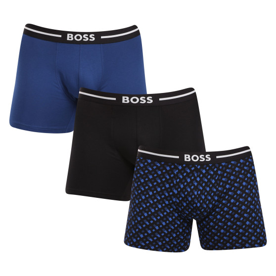 3PACK ανδρικό σορτς μποξεράκι BOSS πολύχρωμο (50514998 982)