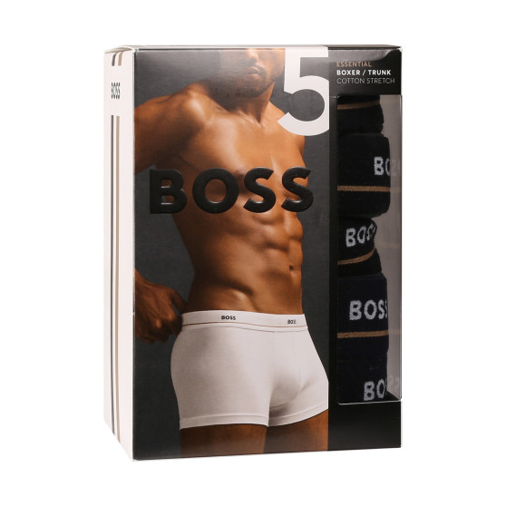 5PACK ανδρικό σορτς μποξεράκι BOSS πολύχρωμο (50514909 984)