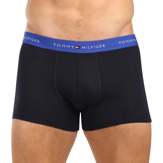 3PACK ανδρικό σορτς μποξεράκι Tommy Hilfiger σκούρο μπλε (UM0UM02763 05K)