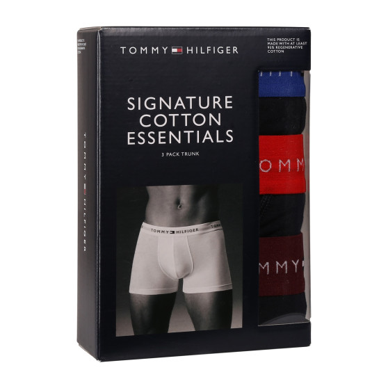 3PACK ανδρικό σορτς μποξεράκι Tommy Hilfiger σκούρο μπλε (UM0UM02763 05K)