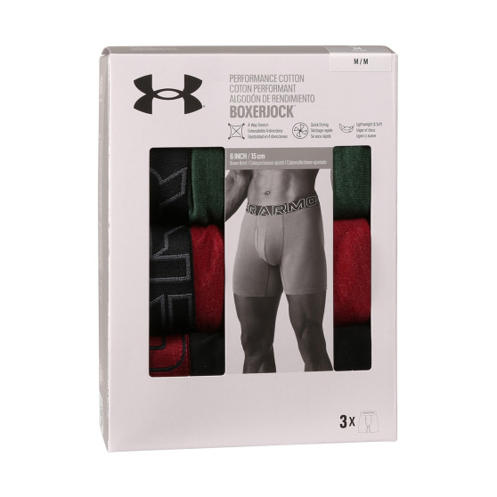 3PACK ανδρικό σορτς μποξεράκι Under Armour πολύχρωμο (1383889 302)