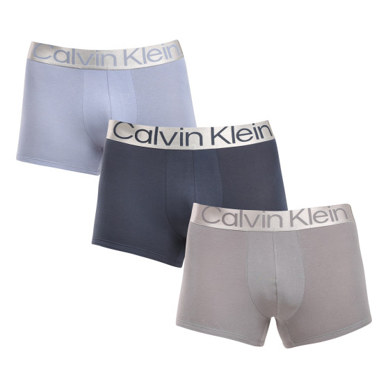 3PACK ανδρικό σορτς μποξεράκι Calvin Klein πολύχρωμο (NB3130A-PZD)