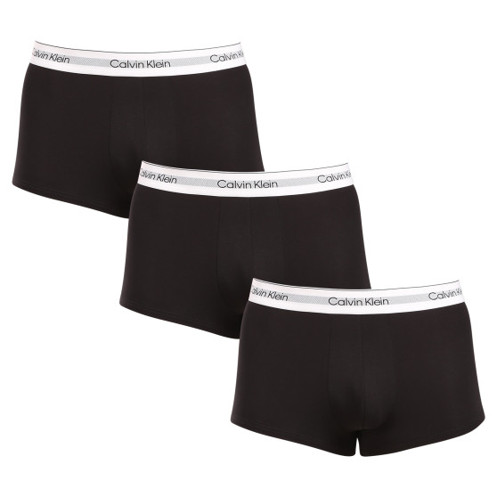 3PACK ανδρικό σορτς μποξεράκι Calvin Klein μαύρο (NB3956A-UB1)