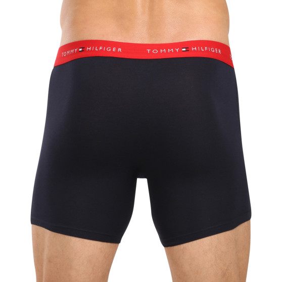 3PACK ανδρικό σορτς μποξεράκι Tommy Hilfiger σκούρο μπλε (UM0UM02765 0W3)