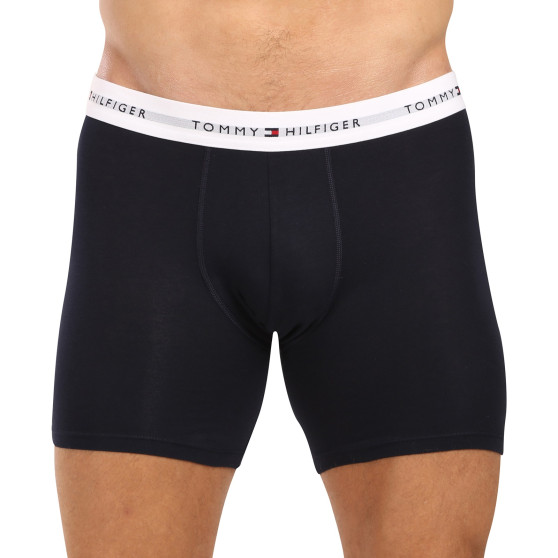 3PACK ανδρικό σορτς μποξεράκι Tommy Hilfiger σκούρο μπλε (UM0UM02765 0W3)