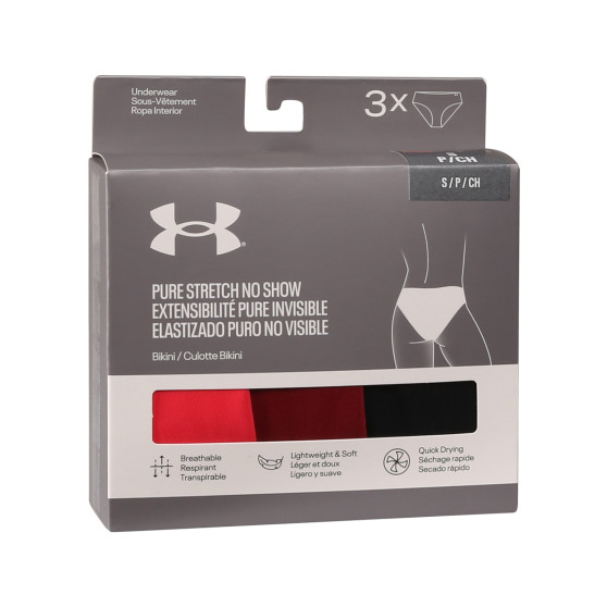 3PACK γυναικείο εσώρουχο Under Armour πολύχρωμο (1383897 713)