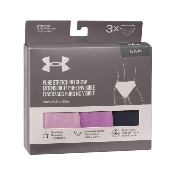 3PACK γυναικείο εσώρουχο Under Armour πολύχρωμο (1383898 572)