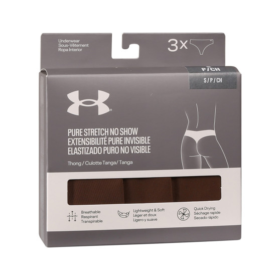 3PACK γυναικείο στρινγκ Under Armour πολύχρωμο (1383893 543)