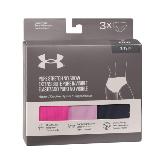 3PACK γυναικείο εσώρουχο Under Armour πολύχρωμο (1383895 652)