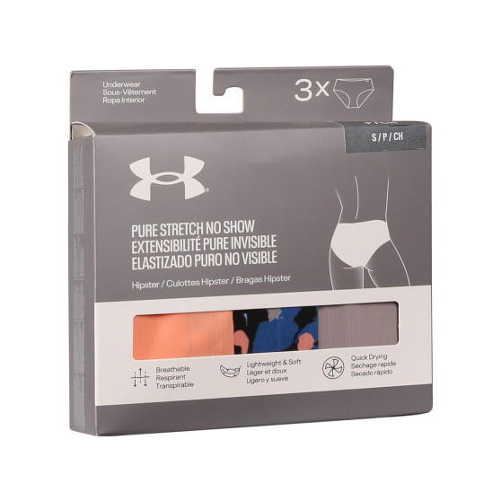 3PACK γυναικείο εσώρουχο Under Armour πολύχρωμο (1383896 432)