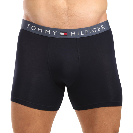 3PACK ανδρικό σορτς μποξεράκι Tommy Hilfiger σκούρο μπλε (UM0UM03431 0R1)