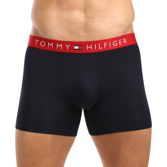 3PACK ανδρικό σορτς μποξεράκι Tommy Hilfiger σκούρο μπλε (UM0UM03431 0R1)