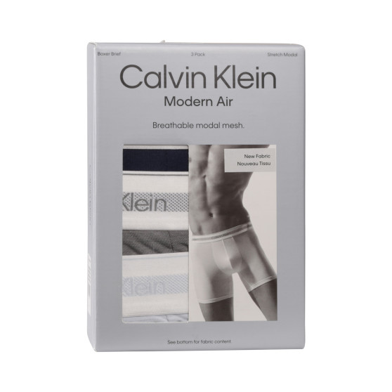 3PACK ανδρικό σορτς μποξεράκι Calvin Klein πολύχρωμο (NB3954A-PS9)