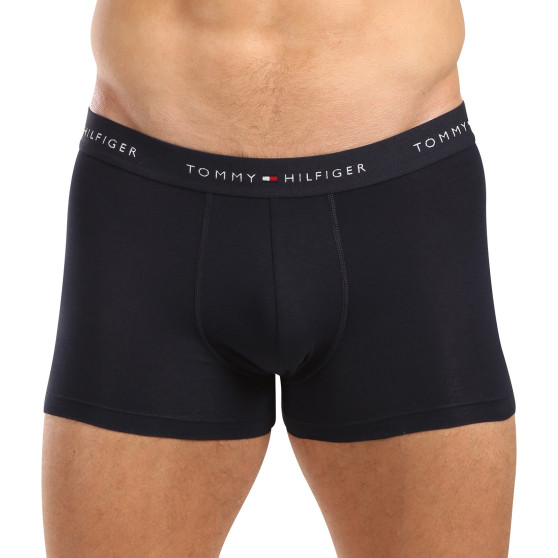 3PACK ανδρικό σορτς μποξεράκι Tommy Hilfiger σκούρο μπλε (UM0UM02763 0W3)