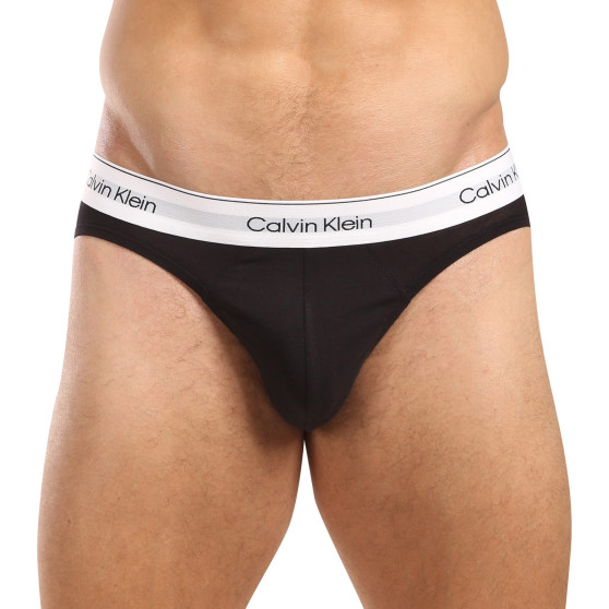 3PACK ανδρικό σλιπ Calvin Klein μαύρο (NB3961A-UB1)