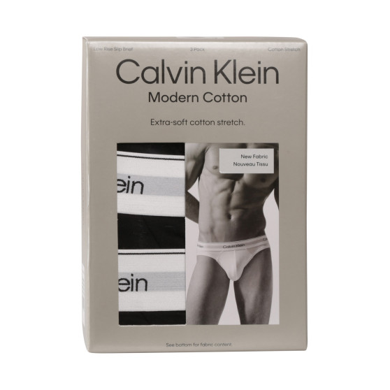 3PACK ανδρικό σλιπ Calvin Klein μαύρο (NB3961A-UB1)