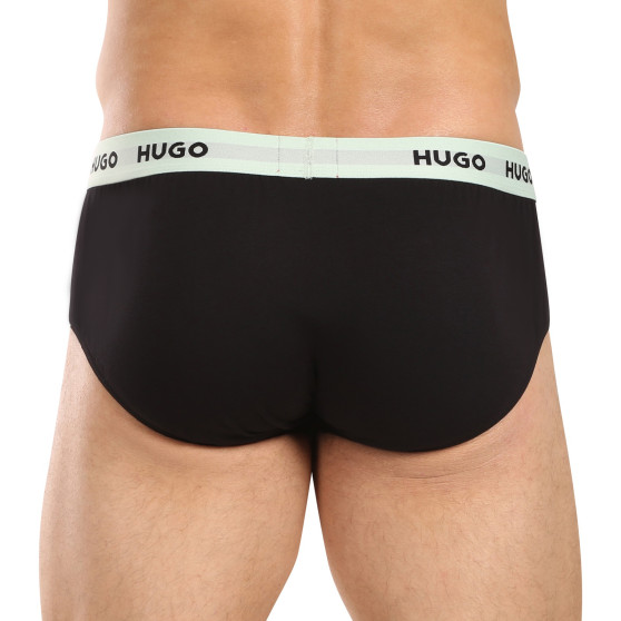 3PACK ανδρικό σλιπ HUGO μαύρο (50492378 002)