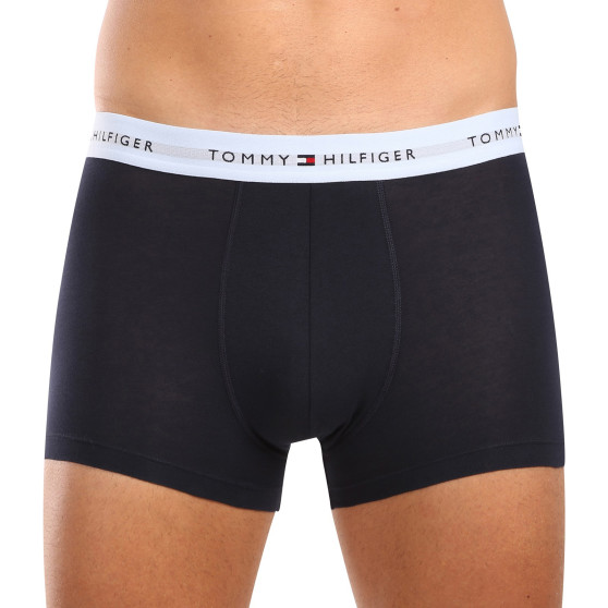 3PACK ανδρικό σορτς μποξεράκι Tommy Hilfiger σκούρο μπλε (UM0UM02763 0T3)