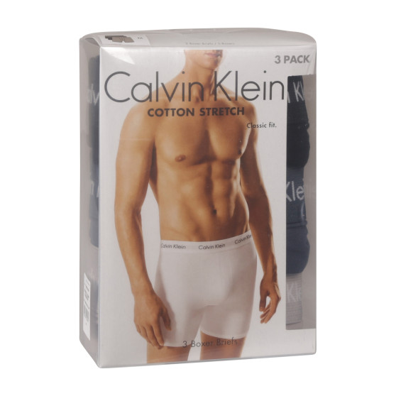 3PACK ανδρικό σορτς μποξεράκι Calvin Klein πολύχρωμο (NB1770A-QRH)