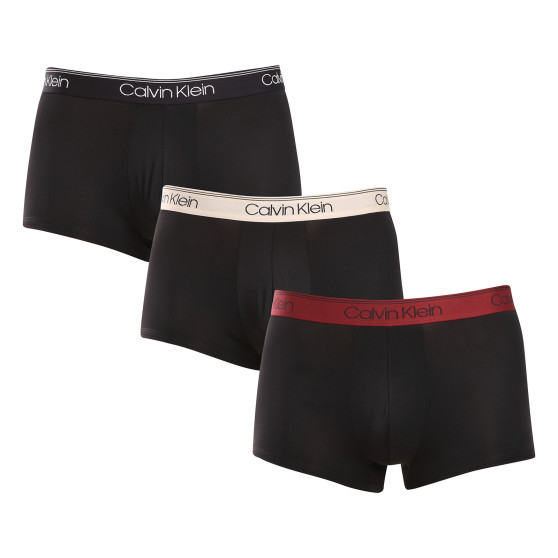 3PACK ανδρικό σορτς μποξεράκι Calvin Klein μαύρο (NB2569A-Q84)