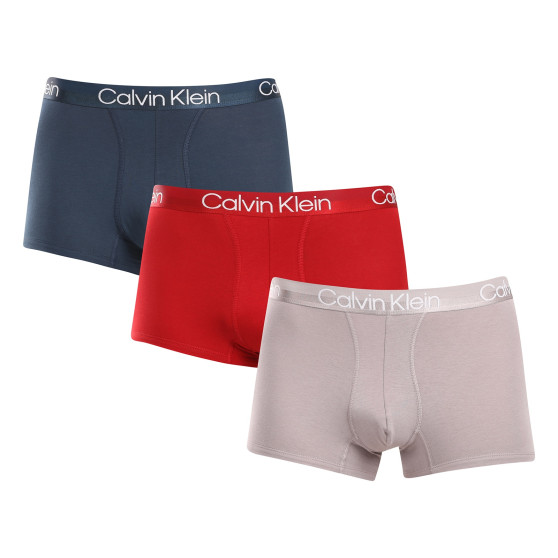 3PACK ανδρικό σορτς μποξεράκι Calvin Klein πολύχρωμο (NB2970A-PZN)