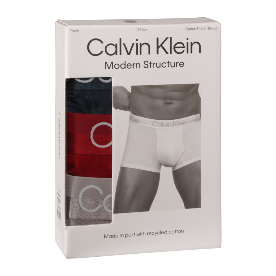 3PACK ανδρικό σορτς μποξεράκι Calvin Klein πολύχρωμο (NB2970A-PZN)