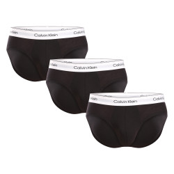 3PACK ανδρικό σλιπ Calvin Klein μαύρο (NB3962A-UB1)