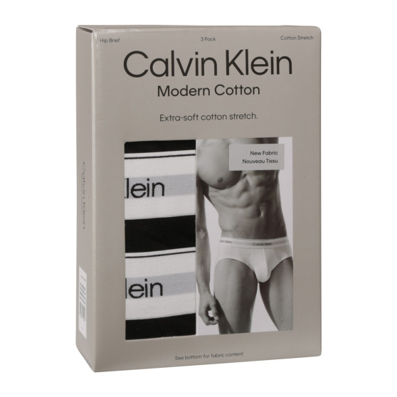 3PACK ανδρικό σλιπ Calvin Klein μαύρο (NB3962A-UB1)