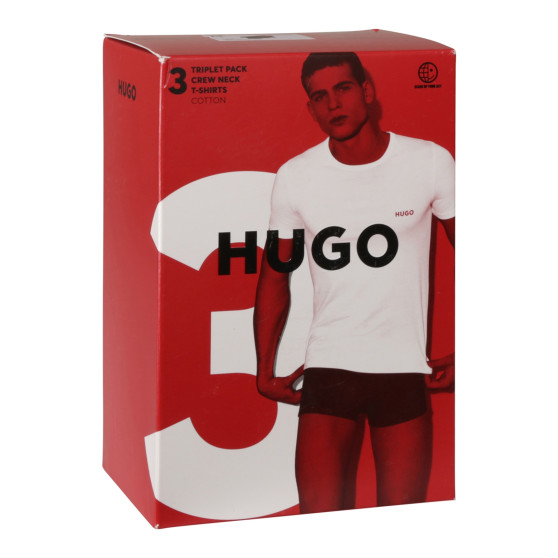 3PACK HUGO ανδρικό t-shirt πολύχρωμο (50480088 966)