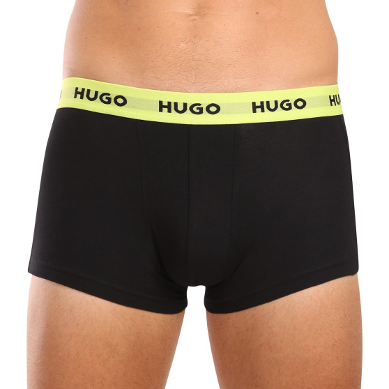 3PACK ανδρικό σορτς μποξεράκι HUGO πολύχρωμο (50517878 986)