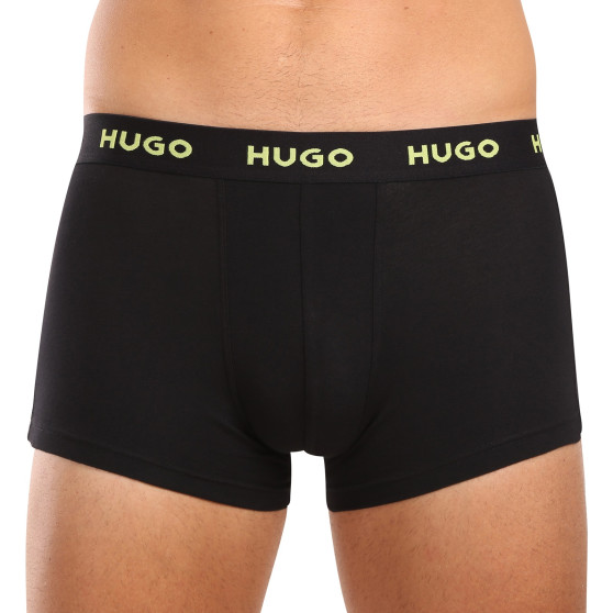 3PACK ανδρικό σορτς μποξεράκι HUGO πολύχρωμο (50517878 986)