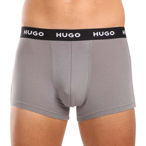 3PACK ανδρικό σορτς μποξεράκι HUGO πολύχρωμο (50517878 986)