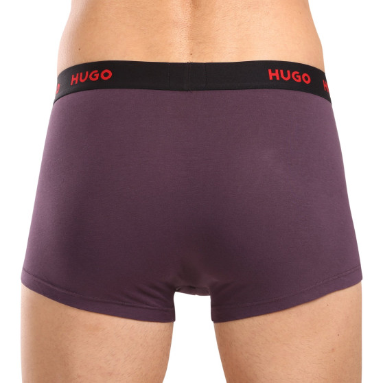 3PACK ανδρικό σορτς μποξεράκι HUGO πολύχρωμο (50517878 987)