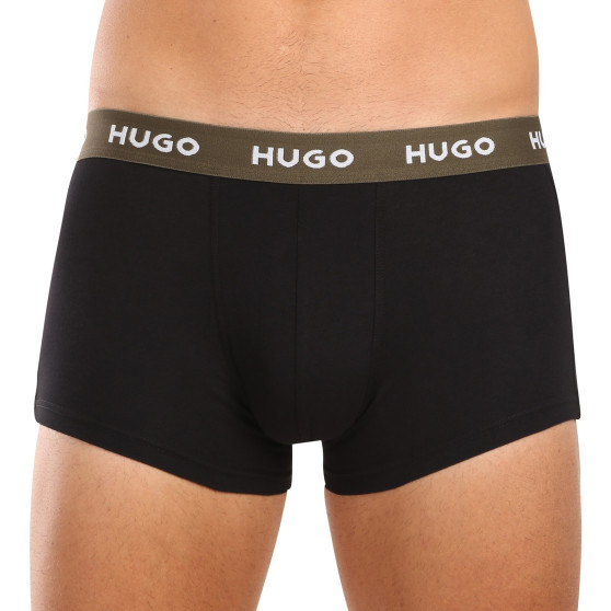 3PACK ανδρικό σορτς μποξεράκι HUGO πολύχρωμο (50517878 987)